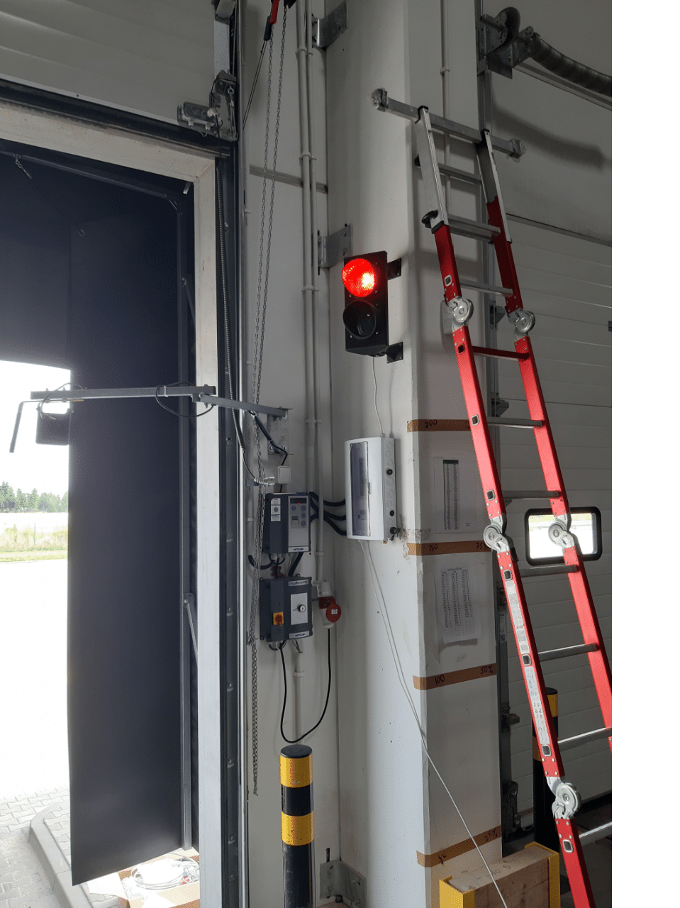 Panel sterowania SES DOK — sygnalizacja świetlna i czujniki